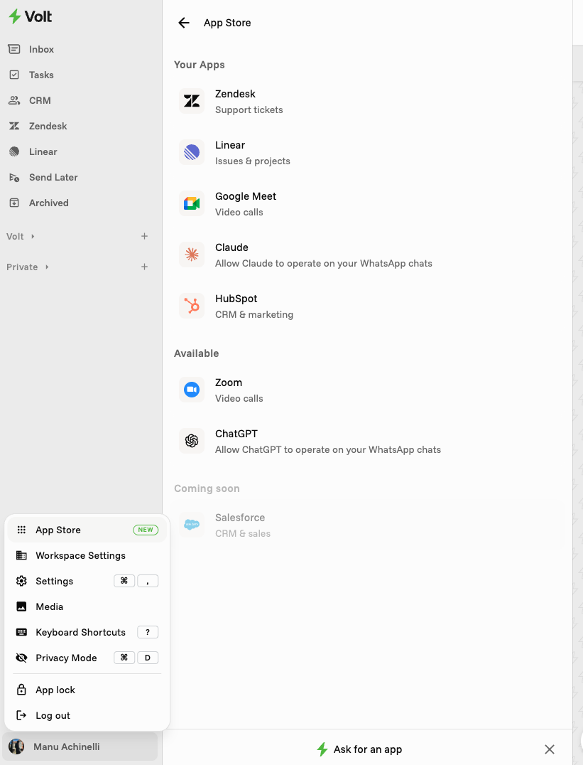 Volt App Store